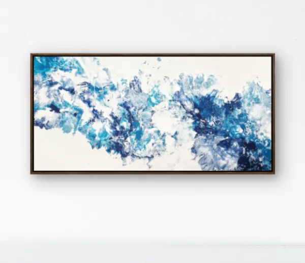 Abstract Wall Art, Modern Canvas Prints Artwork for Walls, Square Minimalist All Green Abstract Pictures for Living Room, Hallway, Fireplace, Bedroom, Home Office Wall Decor